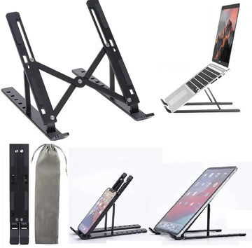 Laptop Stand | 1 Piece Adjustable Laptop Stand, Anti-slip Foldable Portable Lift PC Stand, Laptop Stand Portable Holder Foldable Stand for Notebook Tablet